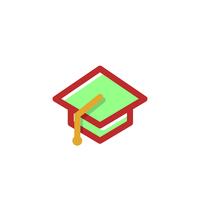 education, graduate logo vector illustration, icon isolated elements