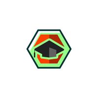 education, graduate logo vector illustration, icon isolated elements