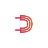 letter d creative logo template vector illustrator