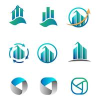 accounting, finance, business logo set vector illustration