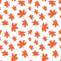 Modelo inconsútil del vector con las hojas de otoño. Recolección de fondo de hojas de otoño para impresión textil, papel de regalo, scrapbooking.