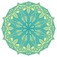 Mandala Elemento decorativo oriental.Islam, árabe, indio, motivos otomanos. vector