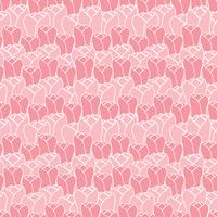Floral pattern with tulips.Vector floral pattern.Seamless floral background. vector