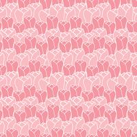 Estampado de flores con los tulipanes. Estampado de flores del vector. Fondo floral inconsútil. vector