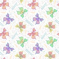 Butterflies seamless pattern vector