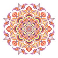Vector Mandala ornament. Vintage decorative elements. Oriental round pattern. Islam, Arabic, Indian, turkish, pakistan, chinese, ottoman motifs. Hand drawn floral background.