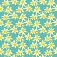 Seamless colorful vector pattern with spring flowers.Floral patten. Vector flowers pattern. Colorful floral background. Floral elements. Textile floral pattern. Spring background.