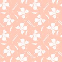 Vector seamless pattern with butterflies and floral elements.