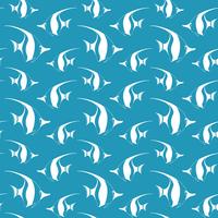 Seamless pattern with pennant fish.Vector fish pattern. Sea life vector pattern.