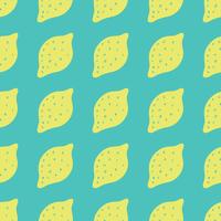 Seamless background with lemons. Lemons repeating pattern for textile design. vector