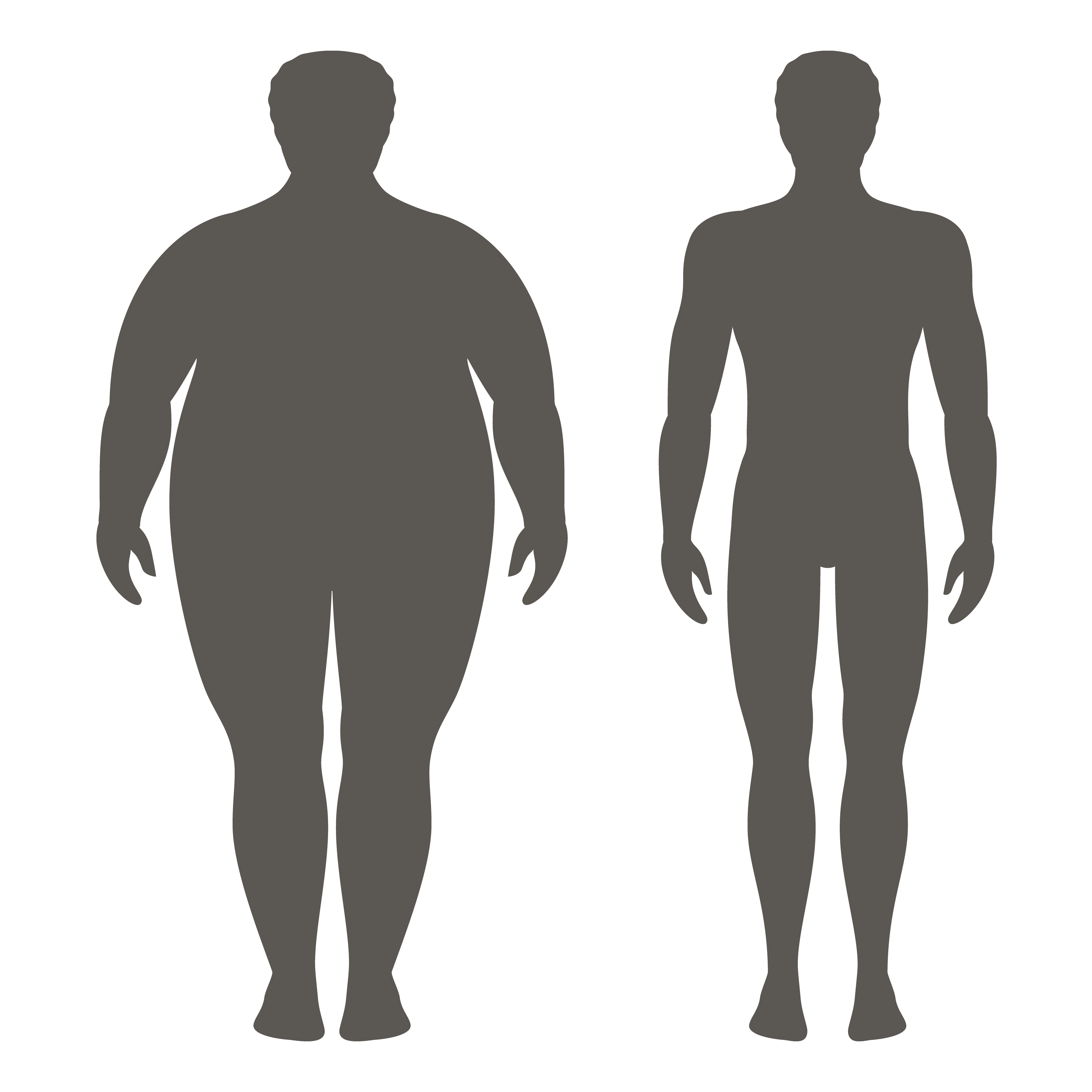 foto prima e dopo la perdita di pesona