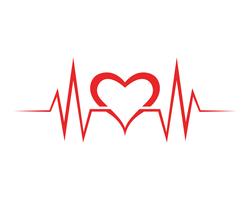 Art design health medical heartbeat pulse vector