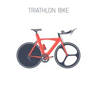 Bicicleta de triatlón. Icono del deporte vector