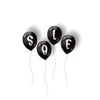 Sale air balloons vector