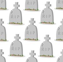 Old gravestone with cracks  seamless  pattern vector