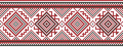 Ilustración del vector del ornamento ucraniano inconsútil. Para papel pintado, textil, tarjetas.