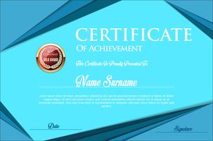 Certificate or diploma retro design template vector illustration