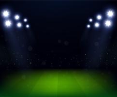 Football Stadium at night with spotlight