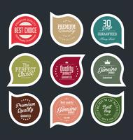 Modern badges stickers and labels collection vector