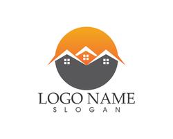 Real estate and building home logo vector