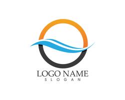 Wave logo vector template