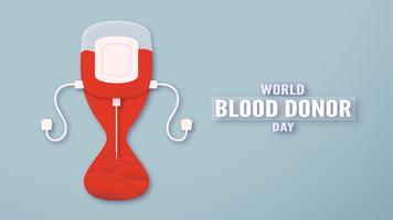 Element decoration for World blood donor day at June,14. Vector illustration in paper cut and craft style. This design is for poster,banner,advertisement.