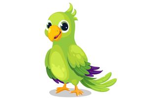 Parrot cartoon vector
