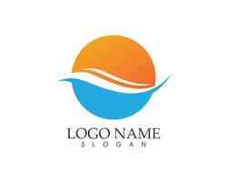 Wave logo vector template