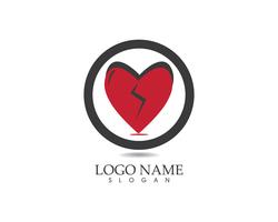 Amor icono vector logo