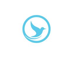 Bird Dove Logo Template vector illustration app