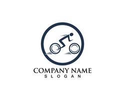 Vector logo y símbolos de bicicleta