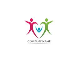 Adoption and community care Logo template vector