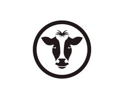 Cow head symbols and  logo vector template