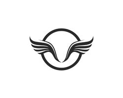 Falcon Wing Logo Template vector icon design