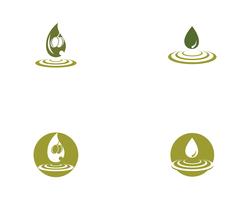 icono de vector de plantilla logo oliva