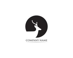 Deer logo and symbol vector