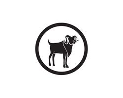 Goat black animals vector logo and symbols template