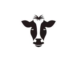 Cow head symbols and  logo vector template