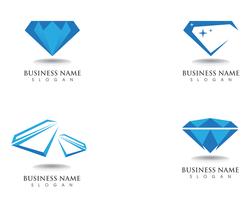 Diamond logo symbol vector template icon