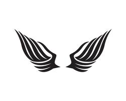 Vector de plantilla de logotipo y símbolos de halcón ala de águila