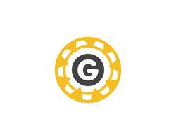 Gear G Logo Template vector icon illustration design