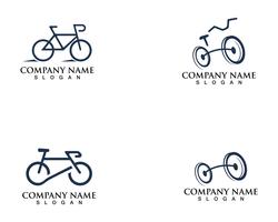 Vector logo y símbolos de bicicleta