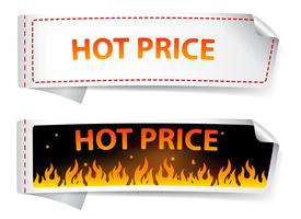 Etiqueta de precio caliente