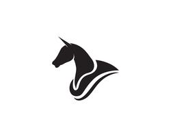 Horse head black  Logo Template Vector