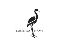 Vector de plantilla de logotipo de cisne