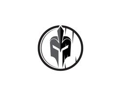Spartan casco vector logo