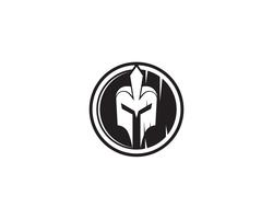 Spartan helmet logo vector