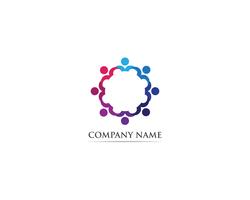 Adoption and community care Logo template vector