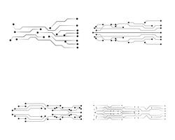 circuit illustration vector template line