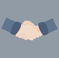 shaking hand agreement vector